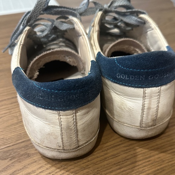 Golden Goose White and Blue Sneakers - Picture 5 of 5